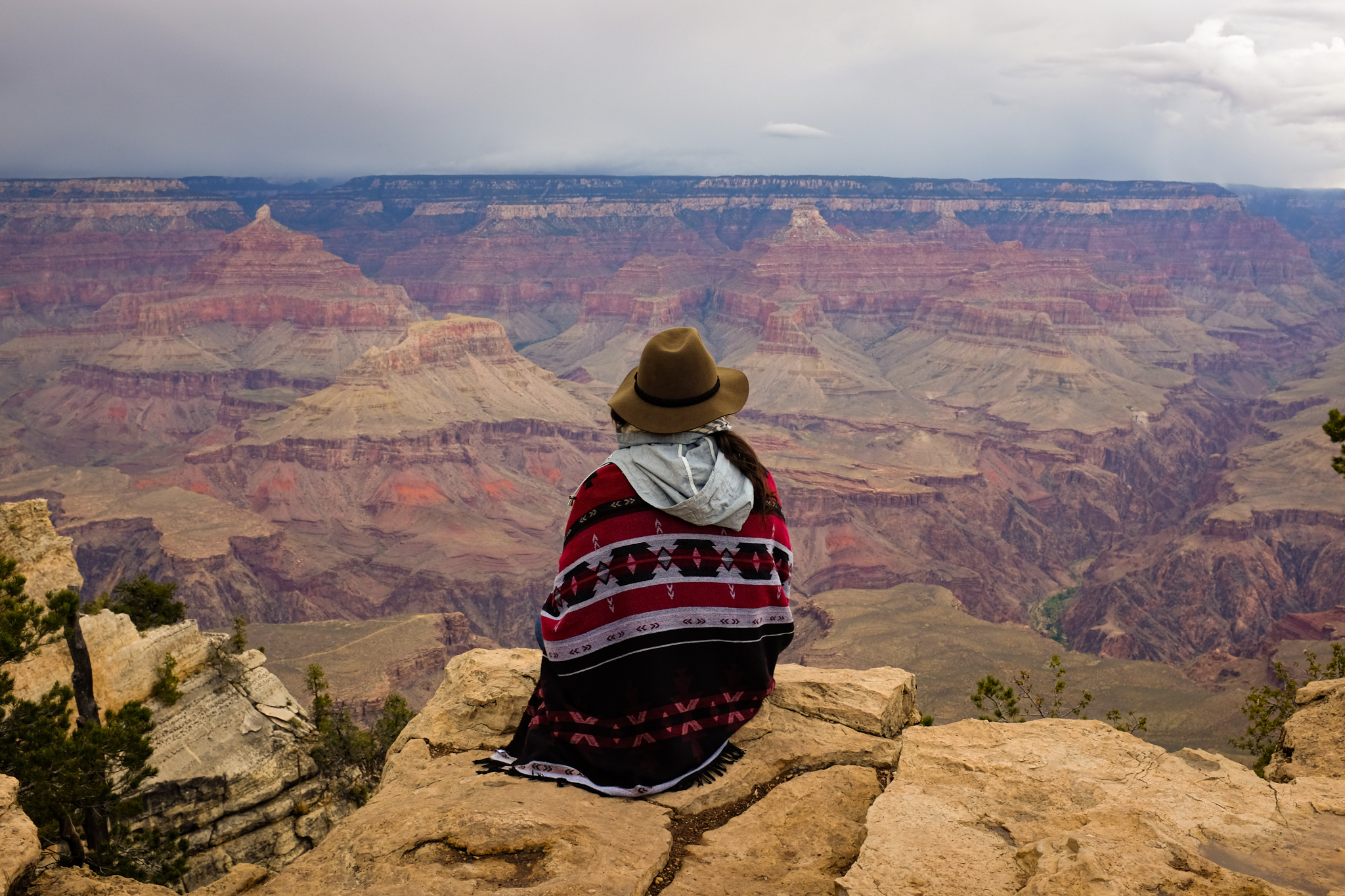 expat woman in the Grand Canyon